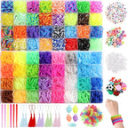 XKDOUS 64 Colors Rubber Band Bracelet Kit, Bracelet Making Kit by XKDOUS