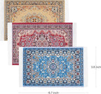 Dollhouse Accessories Woven Carpet, 1/12 Scale Doll House Accessories and - Image 2