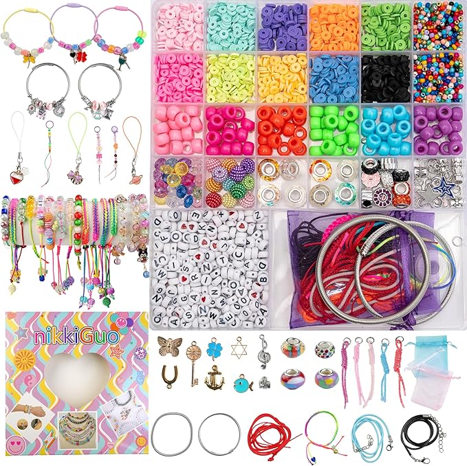 Hardy Guo Clay Beads Bracelet Making Kit Beads by Unknown