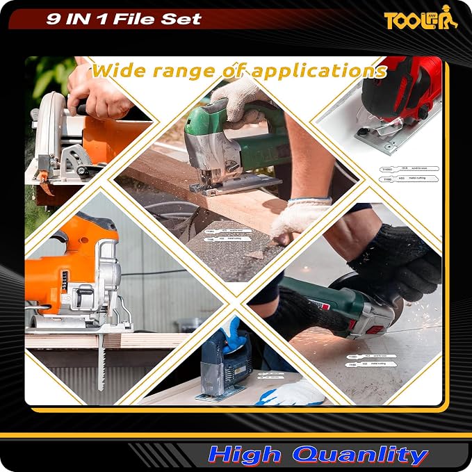 TOOLAN: 8-In-1 Needle File & Saw Set - Image 4
