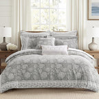 Levtex Home Adare Grey Reversible Full/Queen Comforter Set - Image 2