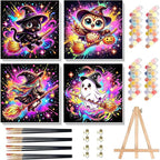 Arttoplus 4 Pack Paint by Numbers Kit by Arttoplus