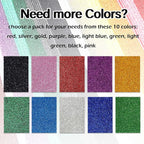 SALEMAR Black Sticky Glitter Foam Sheets - Image 3