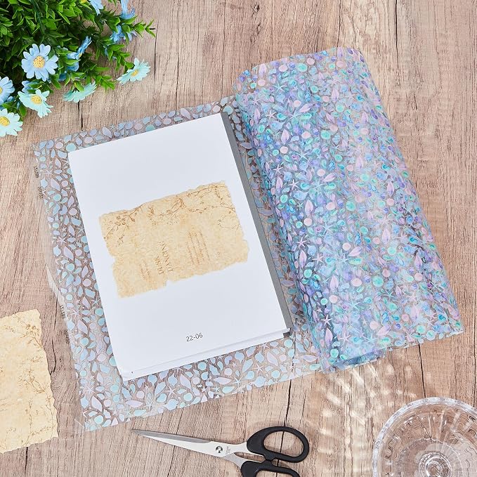 Printed TPU Jelly Faux Leather Fabric, 47.2 x 11.8 Inch Transparent Clear Jelly - Image 4