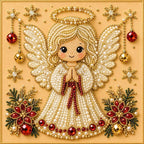 POETRYDRAW Christmas Decor Angel Pearl Art Kit - Image 6