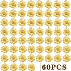 BronaGrand 60pcs Sunflower Pendant Charms Alloy Sunflower Bead Charms Flower - Image 2