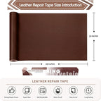 KING MOUNTAIN Leather Repair Patch, 16 x 60 Inches self Adhesive Leather Repair - Image 4