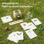 Wooden Bug Catcher for Kids, Tri-View Bug Viewer Kit, Top & Bottom Magnifiers - Image 6