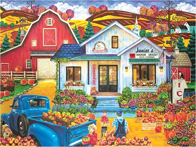 RoseArt - Kodak Premium - Junior's Farmer's Market 350 Piece Jigsaw Puzzle - - Image 2