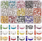 TINKRSTUFF 900 pcs 8mm Spacer Beads by TINKRSTUFF