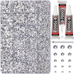 33000Pcs Silver Clear Rhinestones by Worthofbest