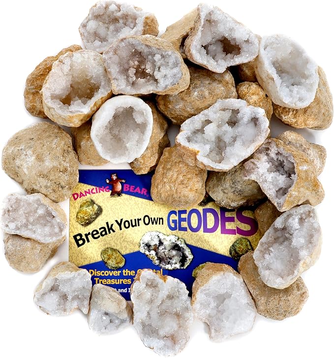 DANCING BEAR 25 Break Your Own Geodes, 90% Hollow, Crack Open & Discover - Image 6