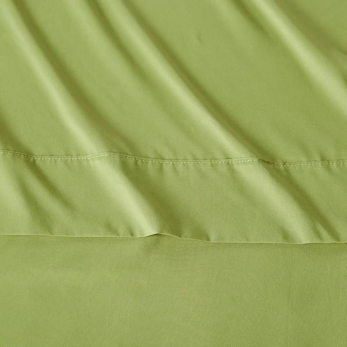 Amazon Basics Lightweight Microfiber 3-Piece Bed Sheet Set, Twin XL, Oliver - Image 4