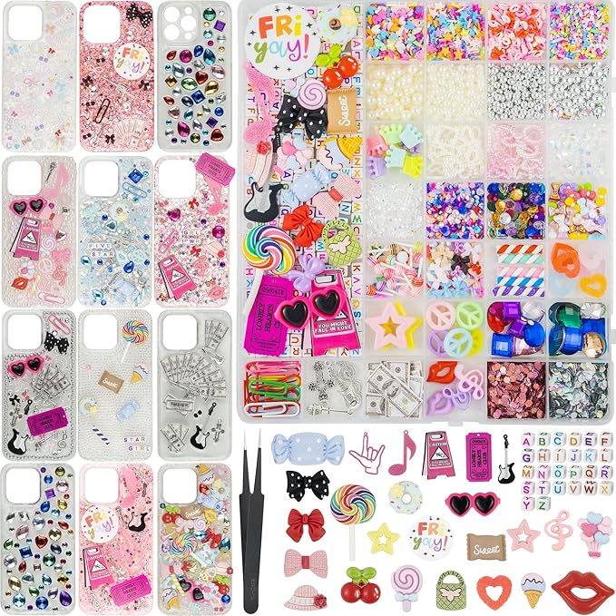 DoDoBeads 2250 Pcs Junk Case Charms Kit, Charms by DoDoBeads