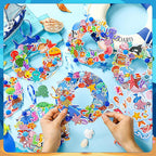 Hollowfly 48 Sets Summer Ocean Wreath Craft Kits DIY Under The Sea Wreath - Image 4