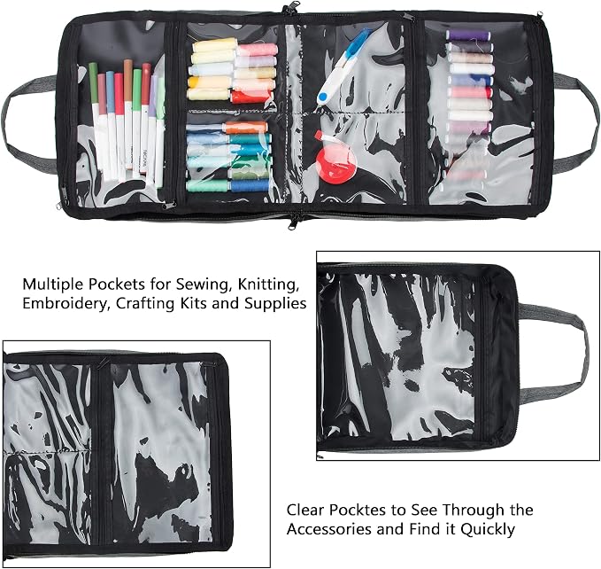 PACMAXI Sewing Accessories Storage Bag, Craft Tools | Roomy carry bag - Image 2