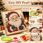 Oanruyan Christmas Pearl Diamond Painting Art Kit - Image 6