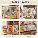 LUXEEASE 4-Color 80P Natural Dried Pressed Flowers | Orange purple pink white - Image 5