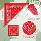 100 Pack Bandanas Unisex Paisley Bandanas Bulk Multi Purpose Cowboy Head Wrap - Image 3
