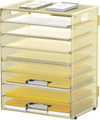 DALTACK 9-Tier Paper Organizer for Desk, Mesh Letter Tray Desk Organizer by DALTACK