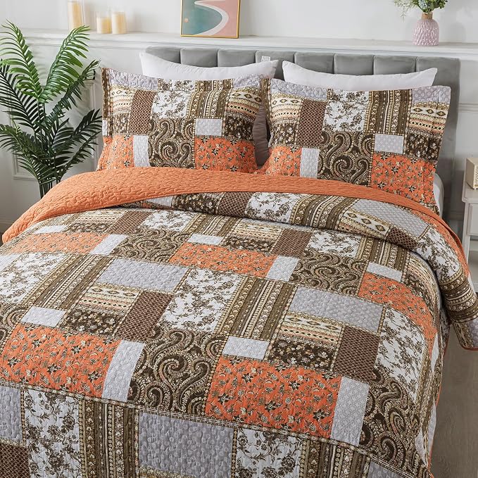 BEDIFANY Farmhouse Cotton Quilts Queen Size - Image 2