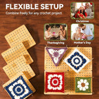 4-Pack 4.7" Crochet Blocking Boards - Image 7
