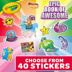 Crayola Epic Book of Awesome Coloring Book, Animal Coloring Pages, Glitter - Image 4