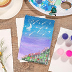 Prudiut 25 Sheets Cotton Watercolor Paper, 300 GSM, 4 x 6 inch, Deckled Edge - Image 4