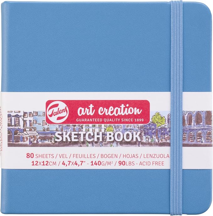 Talens T9314-214M Art Creations Sketchbook, Drawing Notebook, 4.7 x 4.7 inches by Talens+Art+Creation