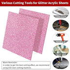 2 PCS 10 x 10 inch Glitter Colored Plexiglass Acrylic Sheets - Image 3