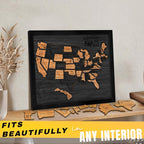 flinelife USA Landmarks Travel Map, Wooden USA Map Puzzle - Image 7