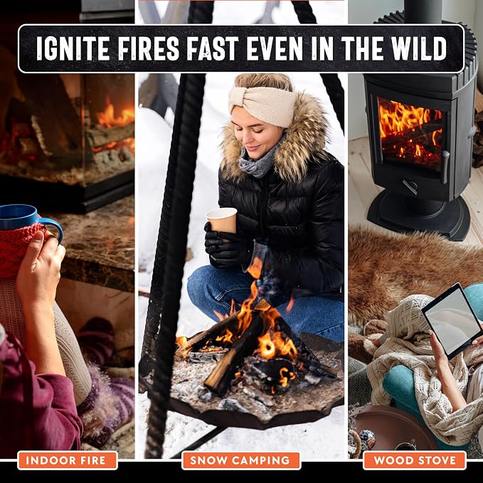 50lb Fatwood Fire Starter Sticks | 100% Natural Fire Starters - Image 8