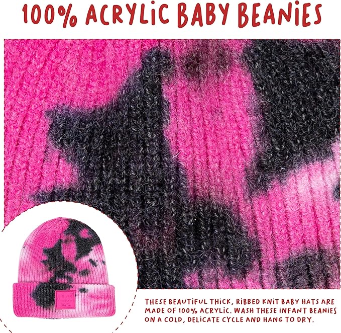 Funky Junque Baby Winter Hat – Cute Newborn Hats, Cozy Warm Infant Beanie, Soft Knit Stocking Stuffer for Babies 0–12 Months