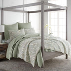 Levtex Home Cross Stitch Reversible King/Cal King Quilt Set and 2 Pillow Shams - Image 2