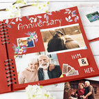 Bstorify 10 x 10 Inches Scrapbook Album 70 Pages Red Thick Kraft Paper Corner - Image 6