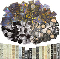 Marspark 191 Pieces Vintage Astronomy Stickers Celestial Galaxy Planet Space by Marspark