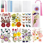 DIY Bookmark Making Kit – 187 PCS Dried Flower Bookmark Kit by Unknown