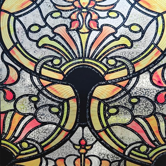 3D Vintage Stained Glass Window Film - Image 2