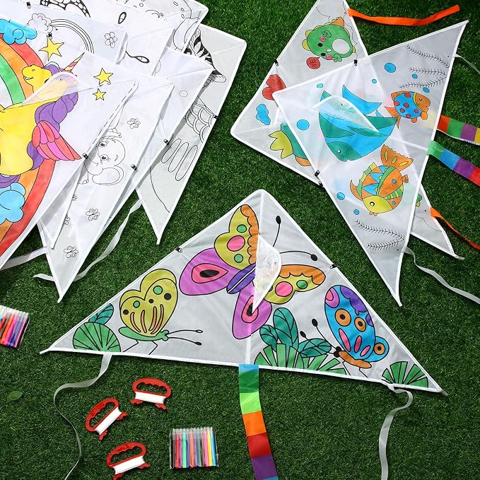 Libima 30 Pack Large Kites for Kids and Adults Bulk 39.4 Inch DIY Making Kit - Image 3