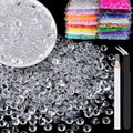 1500pcs 6mm Resin Rhinestones Bulk, Transparent Flatback Round Jelly by BELLEBOOST