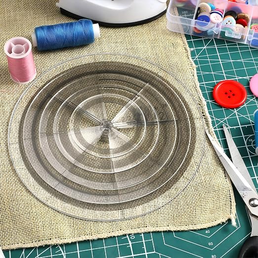 Geyee 5 Pcs Circle Ruler Quilting Template Set Circle Templates - Image 7