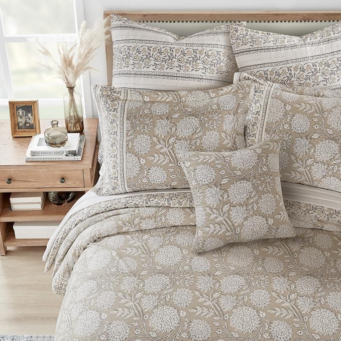 Levtex Home Adare Taupe Reversible Twin/Twin XL Comforter Set - Image 4