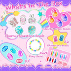 AMAZING TIME 130 Pcs Charm Bracelet Making Kit, Jewelry Toy - Image 2