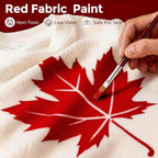 Nicpro Red Fabric Paint with Pump, 33.8 fl oz Large Fabric Paint - Image 3