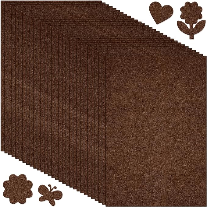 Morcheiong 50 Pcs Felt Fabric Soft Felt Fabric Sheet by Morcheiong