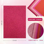 10 Pack Glitter Foam Sheets Craft 8 x 12 inch | 5 Colors Sparkles Foam Paper - Image 2