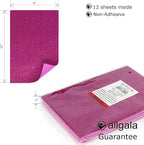 Allgala 12 Pack Glitter EVA Foam Paper 8 x 12 inch Sheets-Fuchsia-Perfect - Image 2
