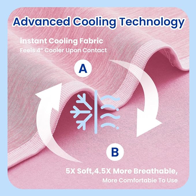 Topcee Cooling Blanket for Night Sweats Absorbs Heat to Keep Adults Cool on - Image 5