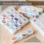 Mr. Pen- Bead Storage Containers, 28 Grids, 2 Pack, Transparent, Small Bead - Image 6