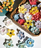 Lanyani 10 Pieces Iridescent Ceramic Blossom - Image 3